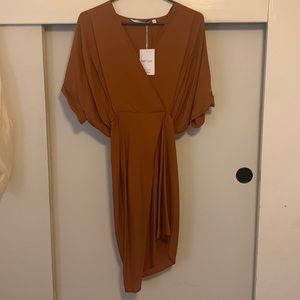 & Other Stories Terracotta Midi Dress